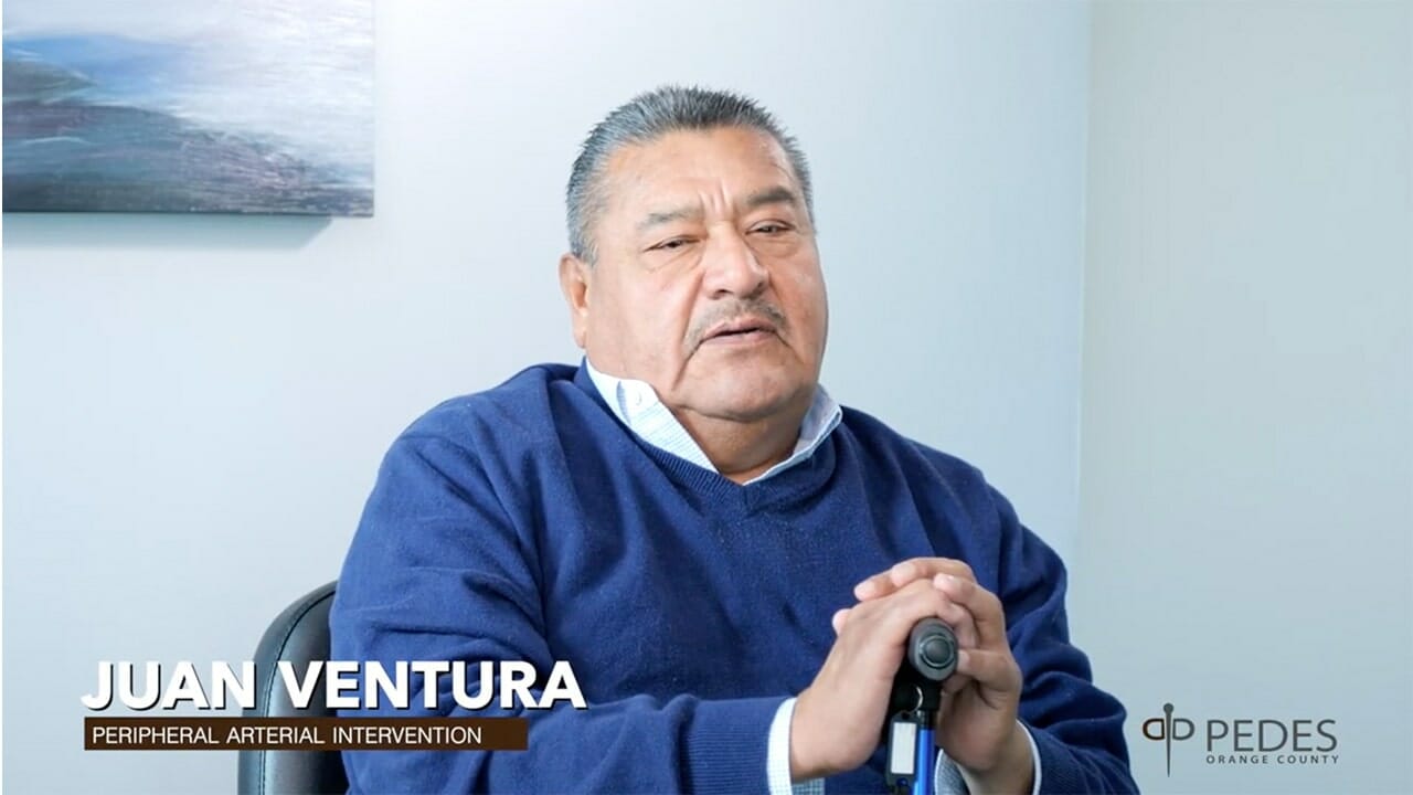 peripheral arterial intervention patient at Pedes Orange County Vascular Specialists, Juan Ventura